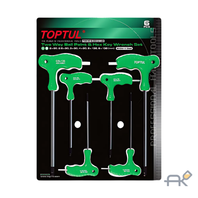 Набор ключей L-Type шестигр. 2-6мм 6шт TOPTUL (GAAS0601)